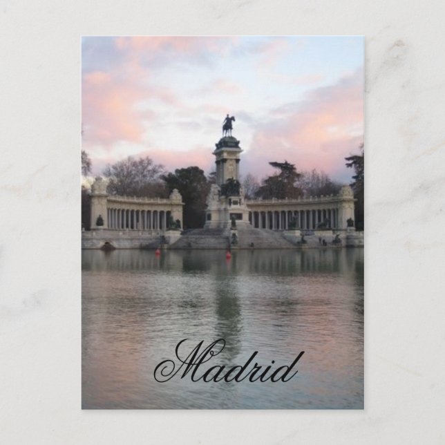 Retiro Park, Madrid, Spain Postcard (Front)
