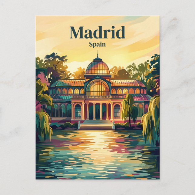 Retiro Park Spain Postcard (Front)