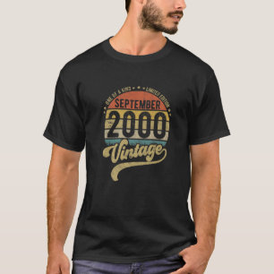Reto 21St Birthday, 21 Years Old Born In September T-Shirt