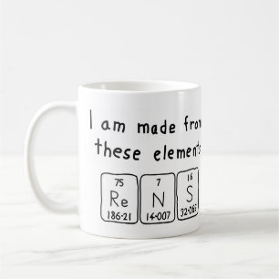 Reto periodic table name mug