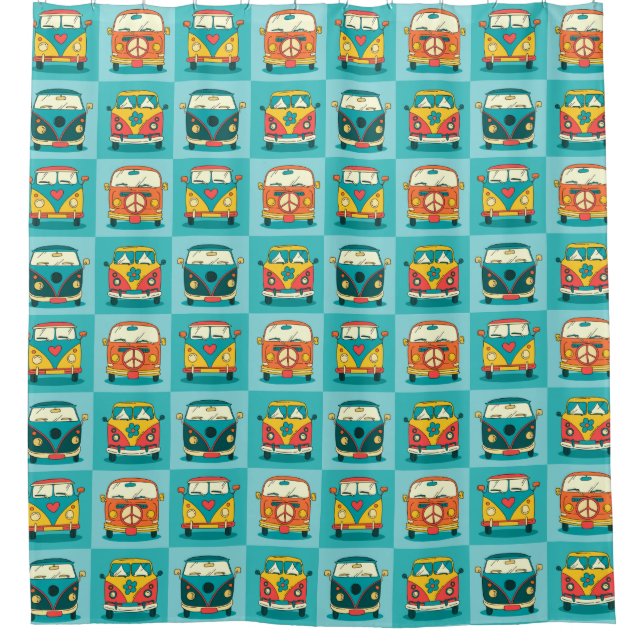 Reto Vans Shower Curtain (Front)
