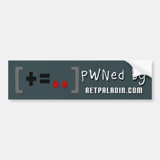 RetPaladin.com - Bumper Sticker - Gamer (Front)