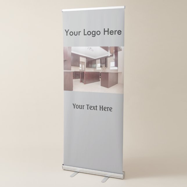 Retractable Banner with Image of a Modern Kitchen (3/4)