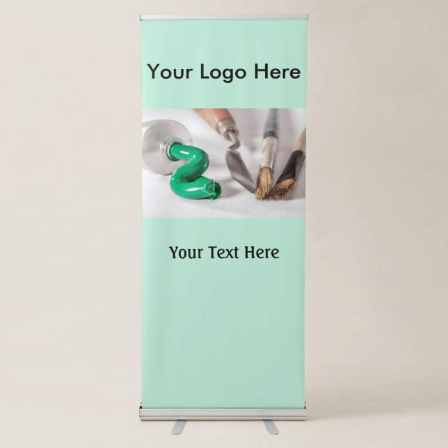 Retractable Banner with Oil Paint Image (Front)
