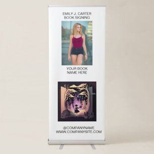 Retractable Banners Author Book Signing Promotion