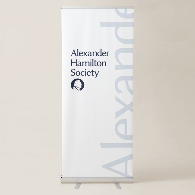 Retractable Pull-Up Banner White (Front)