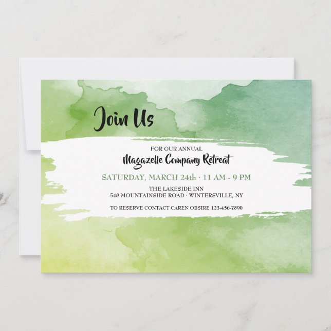Retreat Corporate Invitation (Front)