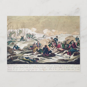 Retreat from Moscow, engraved by J. Hassell Postcard