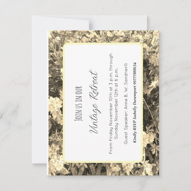 Retreat invitation (Front)