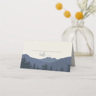 Retreat to the Mountains Wedding Place Card