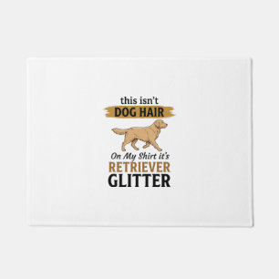 Retriever Glitter Funny Dog Lover Vintage Design_1 Doormat