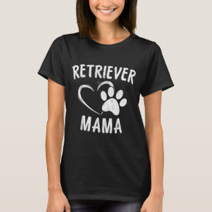 Retriever Mama Gift Black Golden Dog Mum Flying T-Shirt