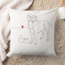 Retriever Pet Line Art with Name