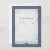 Retriever Puppy Watercolor Christmas Holiday Card (Back)