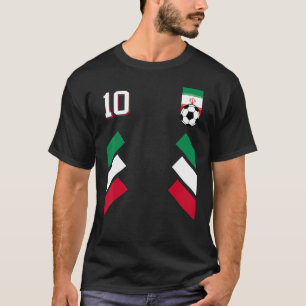 Retro10 Iran Football Iranian Soccer Iran Flag T-Shirt