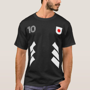 Retro10 Japan Footll Japan Soccer Japan Flag T-Shirt