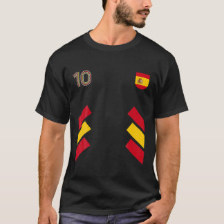 Retro10 Spain Football Spain Soccer Spain Flag T S T-Shirt