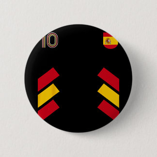 Retro10 Spain Footll Spain Soccer Spain Flag 6 Cm Round Badge