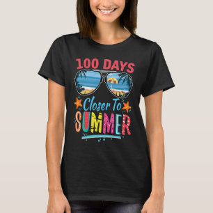 Retro 100 Days Closer To Summer 100th Days Smarter T-Shirt