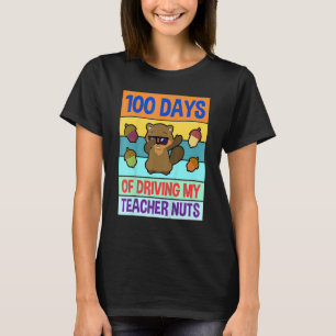 Retro 100 Days of Driving My Teacher Nuts Dabbing  T-Shirt