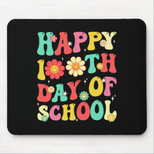 Retro 100 Days Of School Teachers Students 100th D Mouse Mat