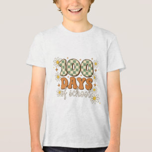 Retro 100 Days of School Tri-Blend Shirt