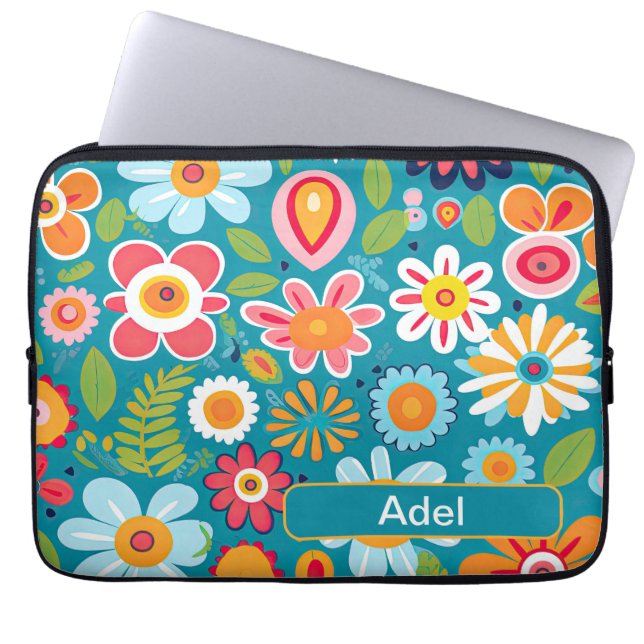 Retro 10 laptop sleeve (Front)