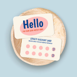 Retro 10 Punch Loyalty Card