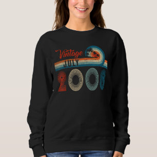 Retro 14 Birthday Vintage July 2008 14 Years Old Sweatshirt
