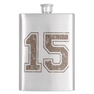 Retro 15 Brown Hip Flask