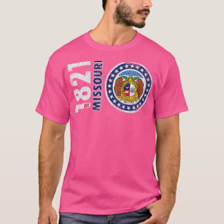 Retro 1821 Missouri State Flag T-Shirt