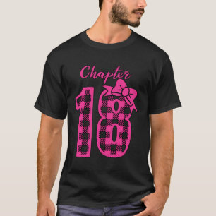 Retro 18 Years Old Bday Chapter 18 Pink 18Th Birth T-Shirt