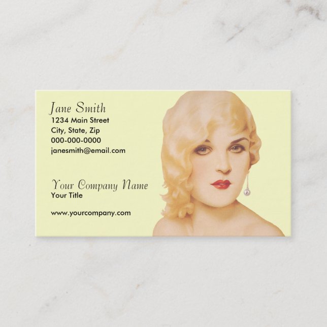Retro 1930s business card (Front)