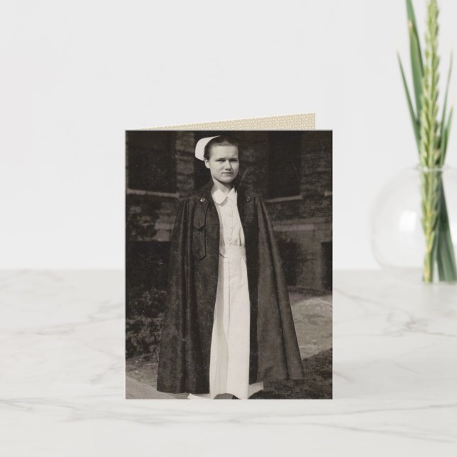 Retro 1930s Nurse Card (Front)