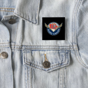 Retro 1940-1958 15 cm square badge