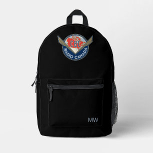 Retro 1940-1958 printed backpack