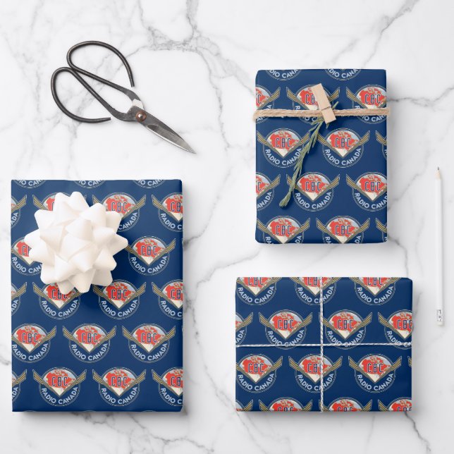 Retro 1940-1958 wrapping paper sheet (Front)