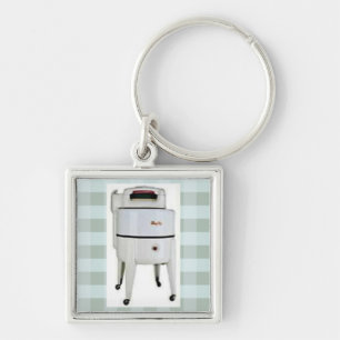 Retro 1940 Clothes Washer Keychain