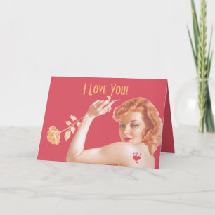 Retro 1940s Love Holiday Card
