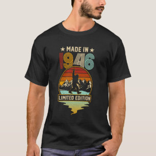 Retro 1946 80th Birthday Funny Bigfoot Adventure 8 T-Shirt