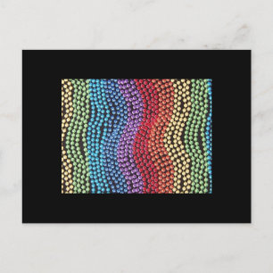 RETRO 1950 / 1960 POP-BEAD POST CARD