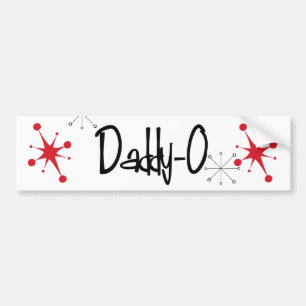 Retro 1950 DADDY-0 Bumper Sticker