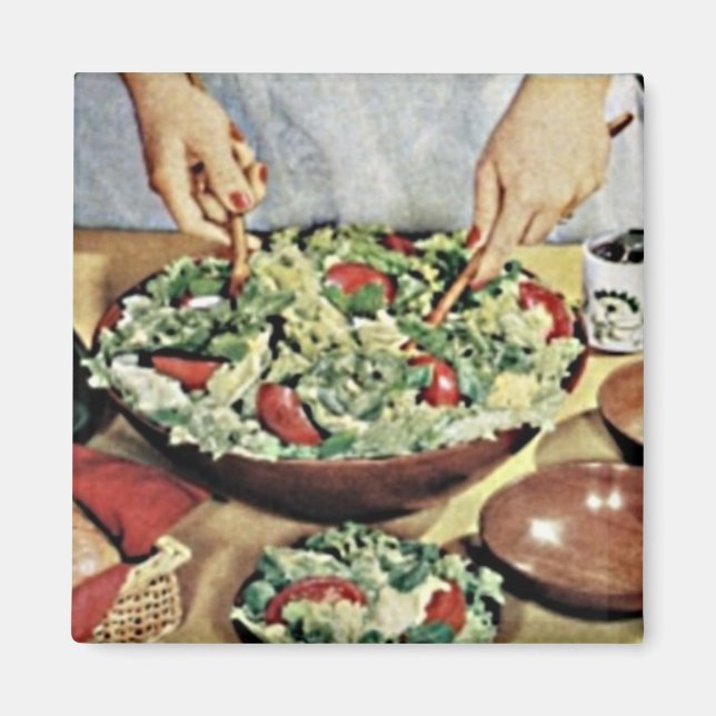 Retro 1950 Food Magnet 1 (Front)