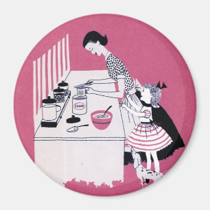 Retro 1950's Baking Magnet