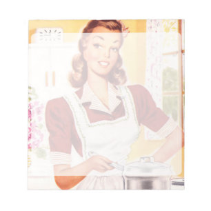 Retro 1950s Cook Notepad