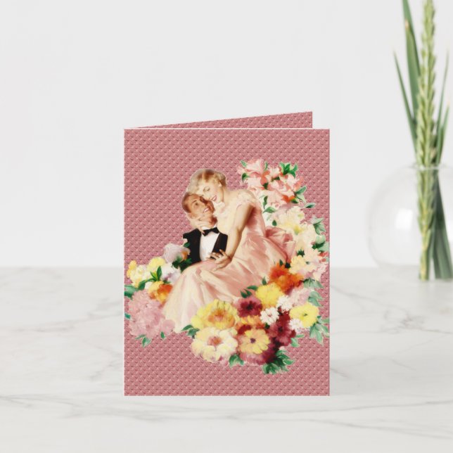 Retro 1950s Couple V2 Card (Front)