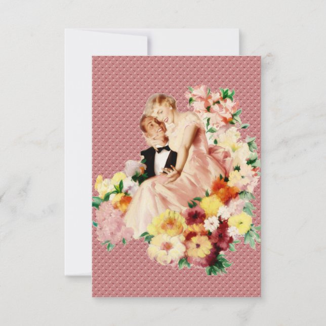 Retro 1950s Engagement Dinner V2 Invitation (Front)