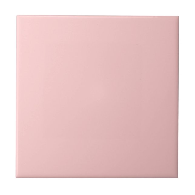 Retro 1950's era Just Pink mid-century era Tile (Front)