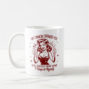 Retro 1950s Glam Girl Funny Sarcastic Quote Coffee Mug