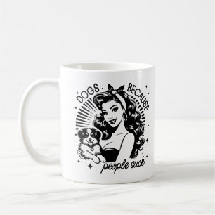 Retro 1950s Glam Girl Funny Sarcastic Quote Coffee Mug